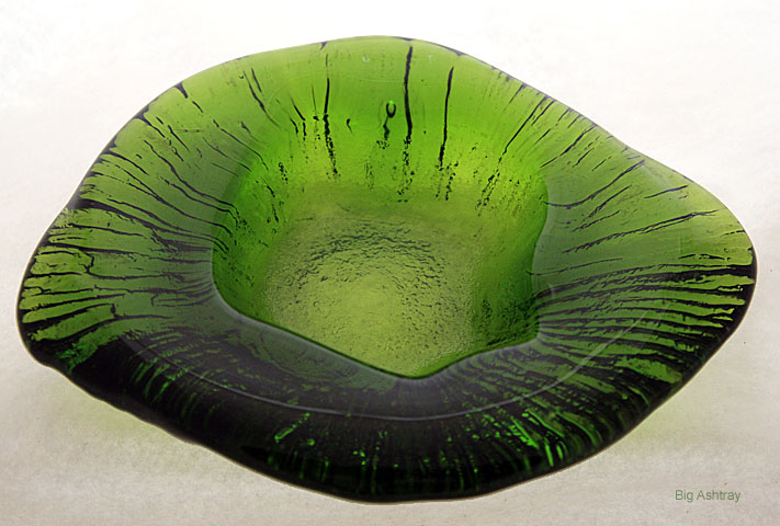 Mid-Century Modern Glass Ashtray by Blenko 1969 - Image 7