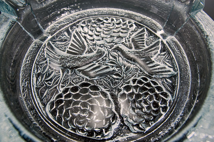 Blenko Oriental Crystal Art Glass Ashtray - Image 3
