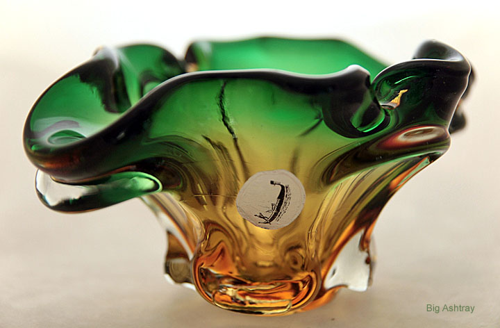 Blown Venetian Glass Deep Ashtray - Image 4