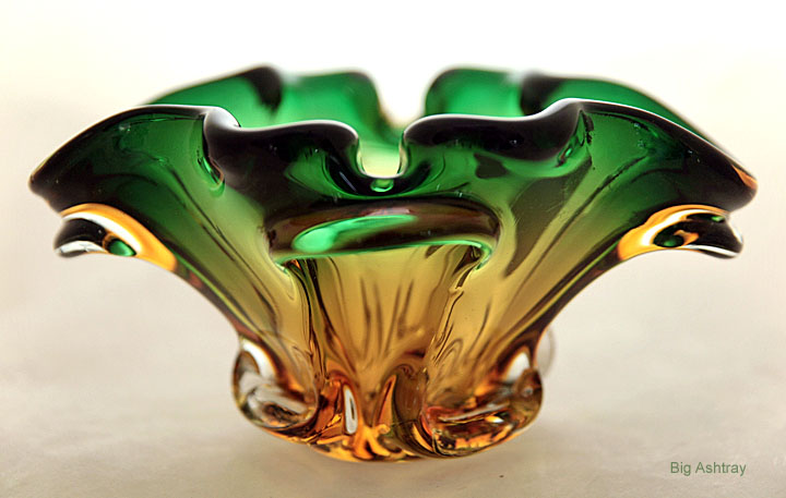 Blown Venetian Glass Deep Ashtray - Image 2