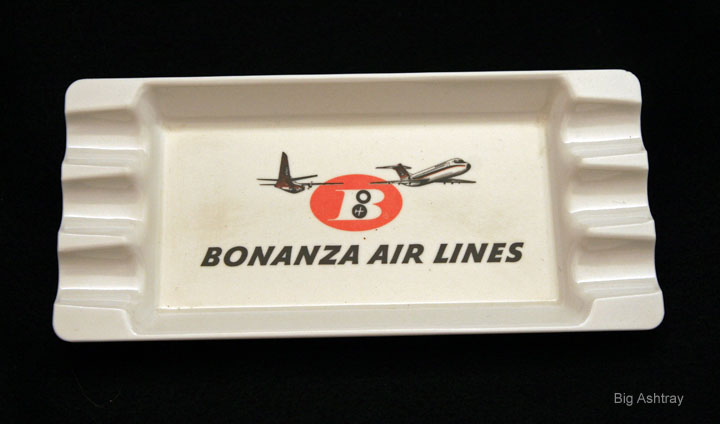 Bonanza Airlines Rat Pack Era Ashtray