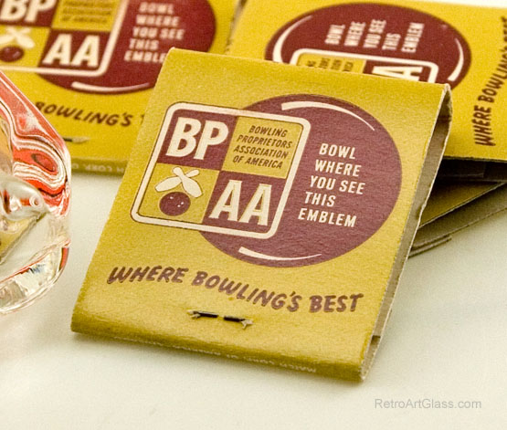 Bowling Memorabilia Vintage Ashtray and Matchbooks - Image 3
