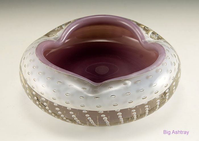 Cased Bullicante Murano Art Glass Cigar Ashtray Bowl - Image 3