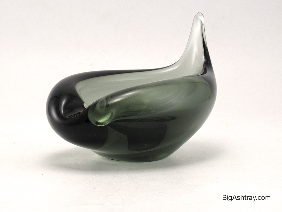 Danish Modern Cigar Ashtray Signed Per Lutken Smoke Green - Image 5