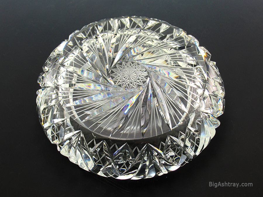 Cigar Ashtray 5 Pounds of Pure Antique or Vintage Crystal - Image 4