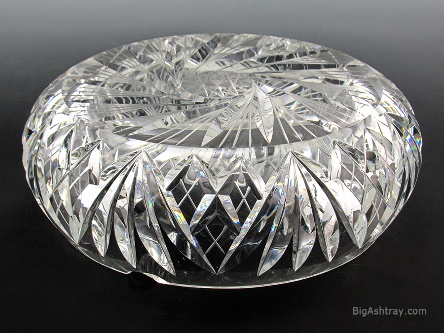 Cigar Ashtray 5 Pounds of Pure Antique or Vintage Crystal - Image 5