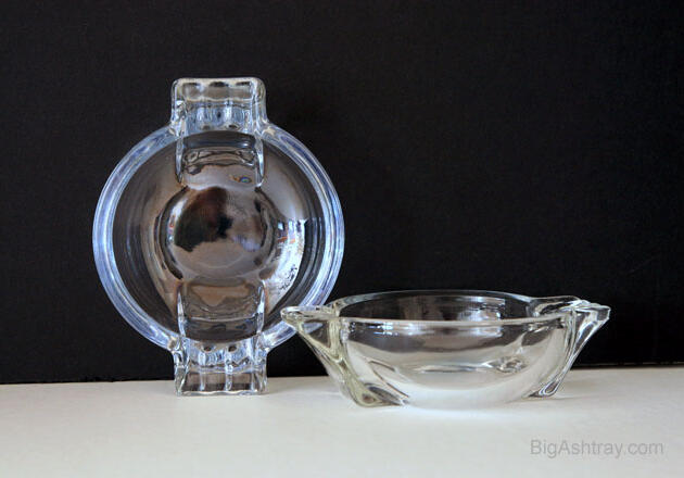 Color King Retro Glass Ashtray Set