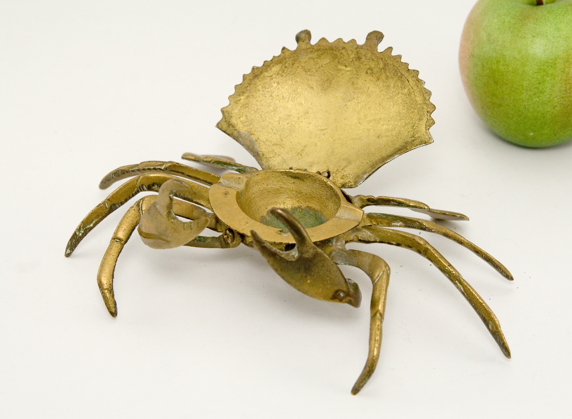 Vintage Brass Crab with Hidden Ashtray - Image 2