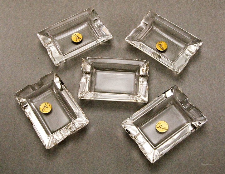 Crystal Ashtray Set of Five by Duncan