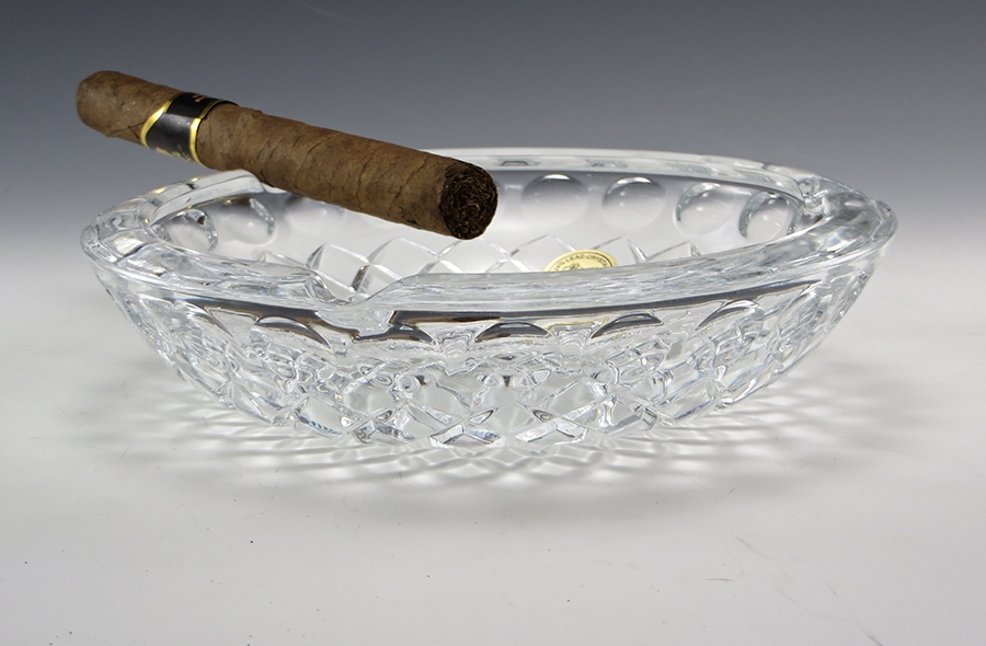 Vintage Lead Crystal Ashtray by Princess House with Sticker - Image 4