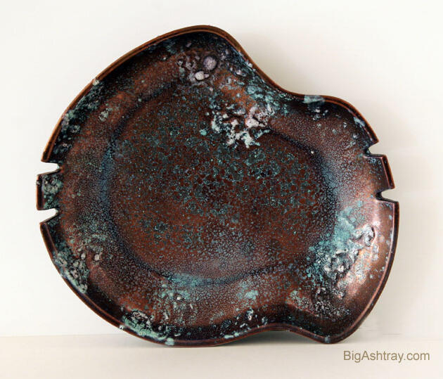 Don Je Eames Era Ceramic Ashtray Distinctive Glaze