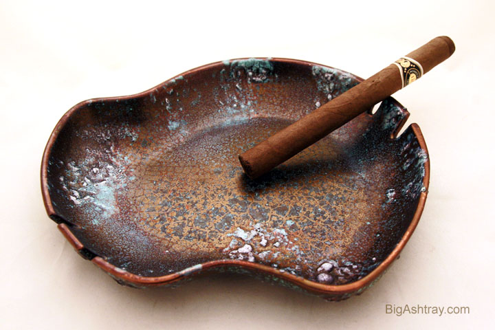 Don Je Eames Era Ceramic Ashtray Distinctive Glaze - Image 2