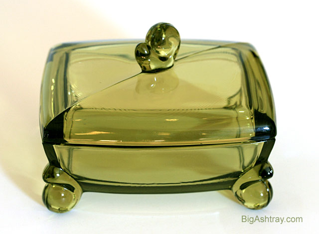 Duncan Miller Patio Line Glass Box and Ashtray Set - Image 3