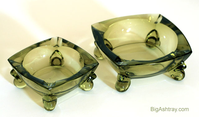 Duncan Miller Patio Line Glass Box and Ashtray Set - Image 2