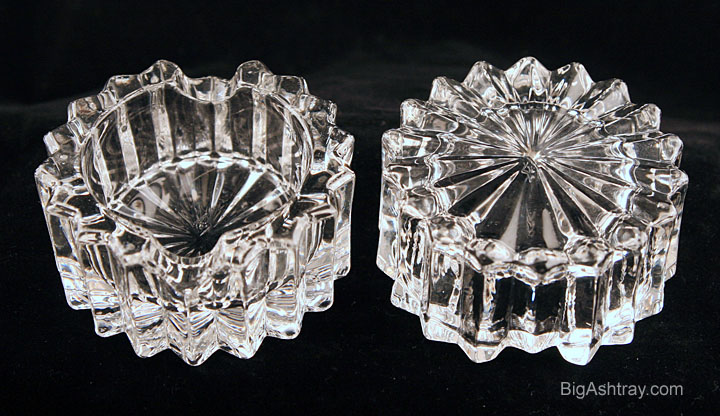 Elegant Heisey Crystal Ridgeleigh Vintage Ashtray Set - Image 2