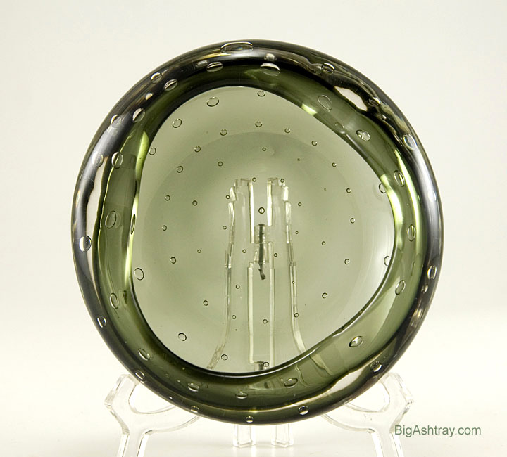 Erickson Swedish Modern Style Blown Glass Ashtray