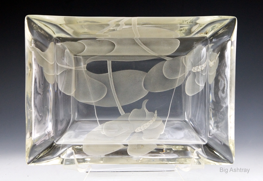 Art Deco Ashtray in Georgia O'Keefe Style