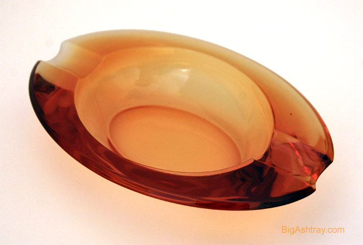 Golden Banana Art Glass Ashtray Set - Image 2