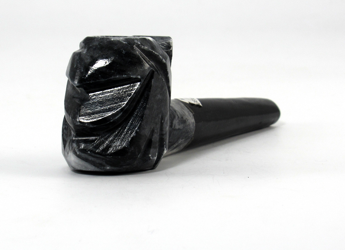 Granite Smoking Pipe Indian Head Hand-Carved in Mexico