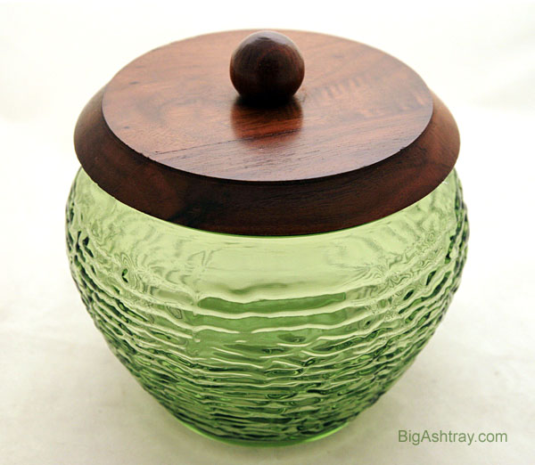 Green Soreno Glass Tobacco Canister - Image 2