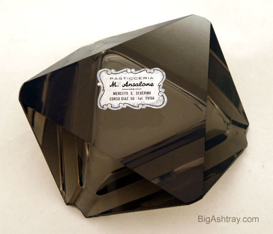 Heinrich Hoffmann Art Deco Smoked Jewel Ashtray - Image 3