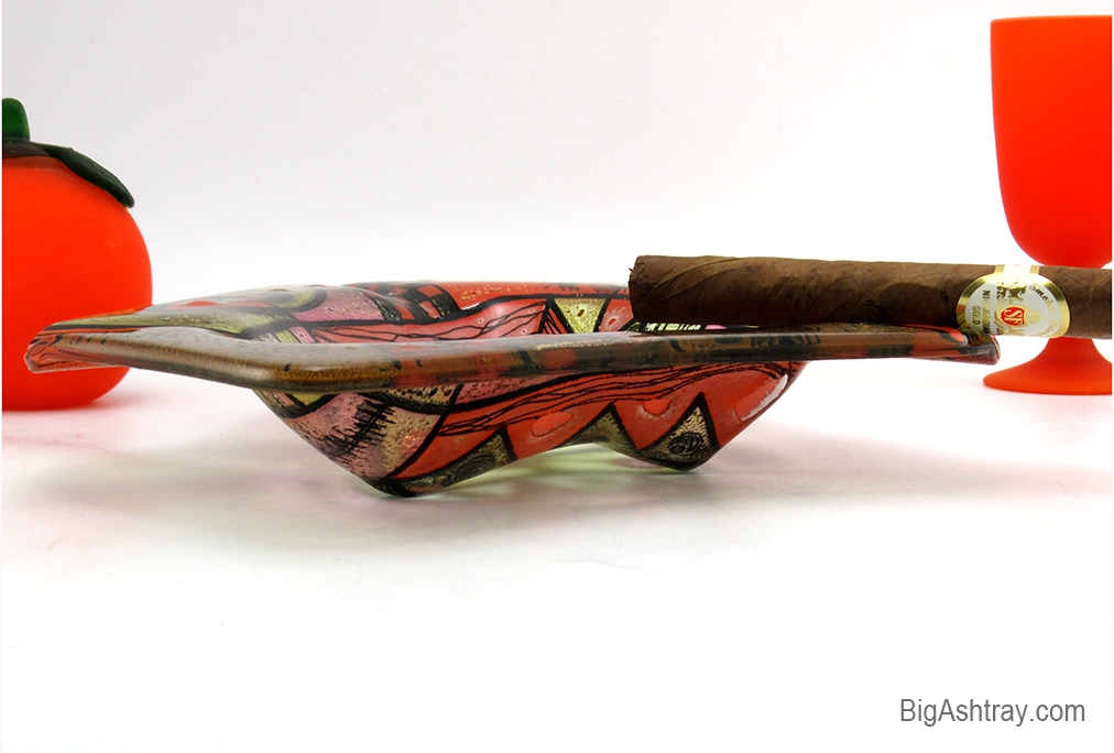 Higgins Ashtray Mid-Century Modern Art Sunset - Image 4