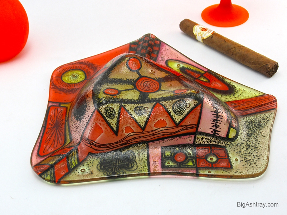Higgins Ashtray Mid-Century Modern Art Sunset - Image 5