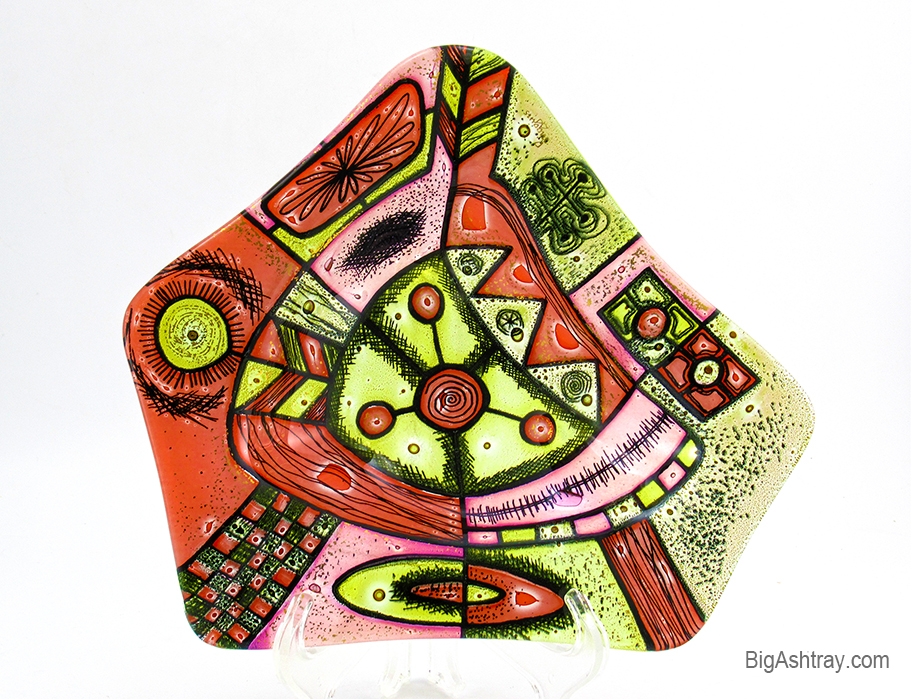 Higgins Ashtray Mid-Century Modern Art Sunset