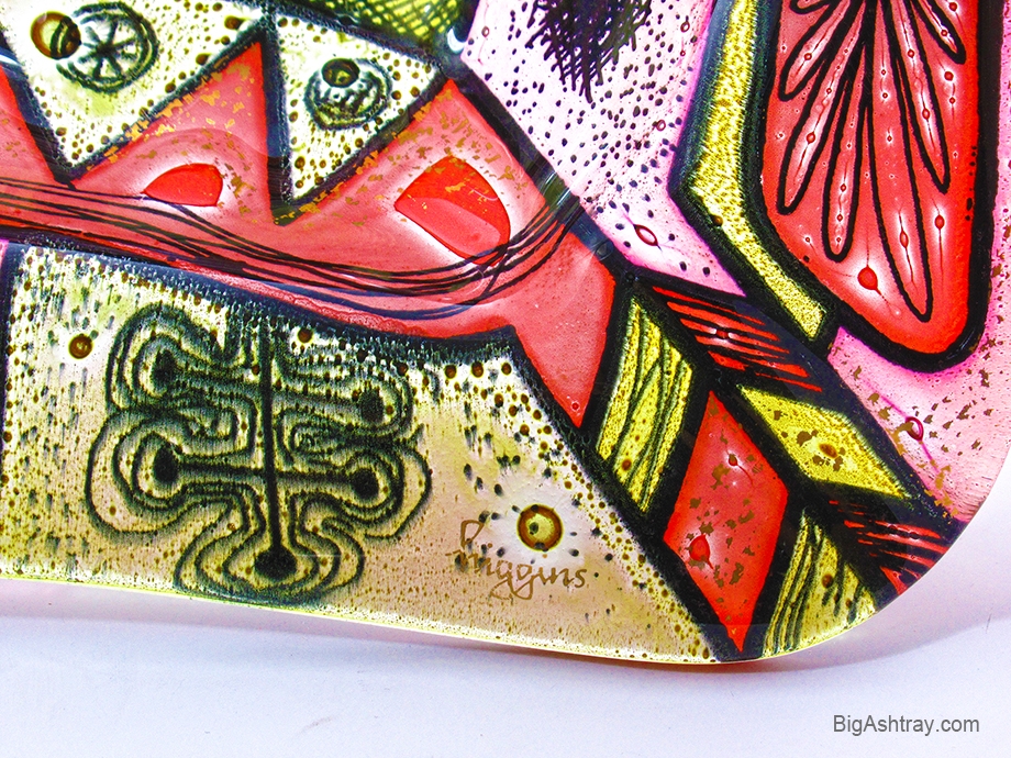 Higgins Ashtray Mid-Century Modern Art Sunset - Image 6