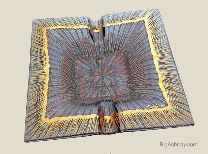 Higgins Starburst Cigar Ashtray Signed