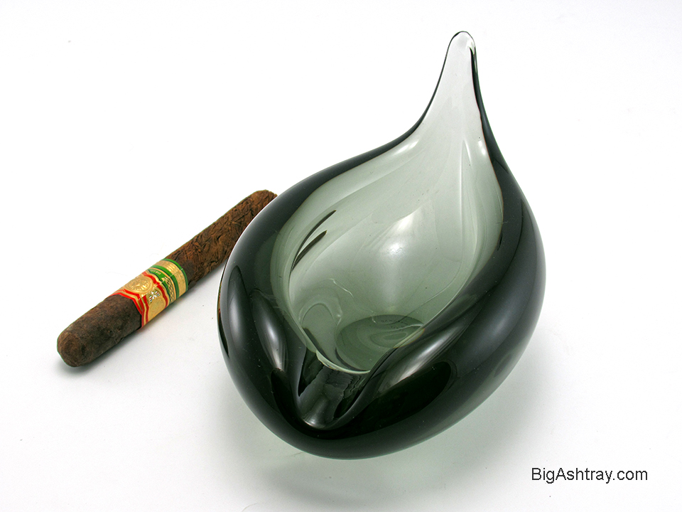 Danish Modern Cigar Ashtray Signed Per Lutken Smoke Green - Image 3
