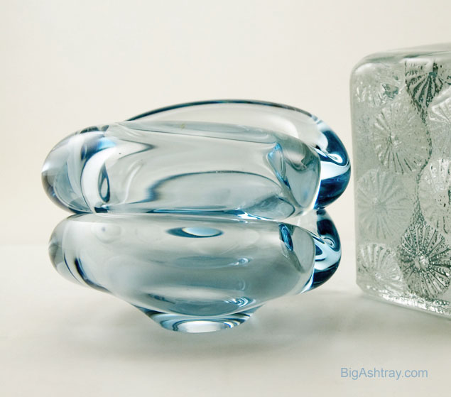 Holmegaard Sapphire Clam Shell Set 1950s Modernist - Image 2