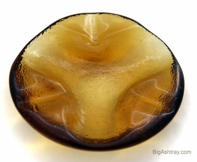 Imperial Glass Organic Amber Ashtray
