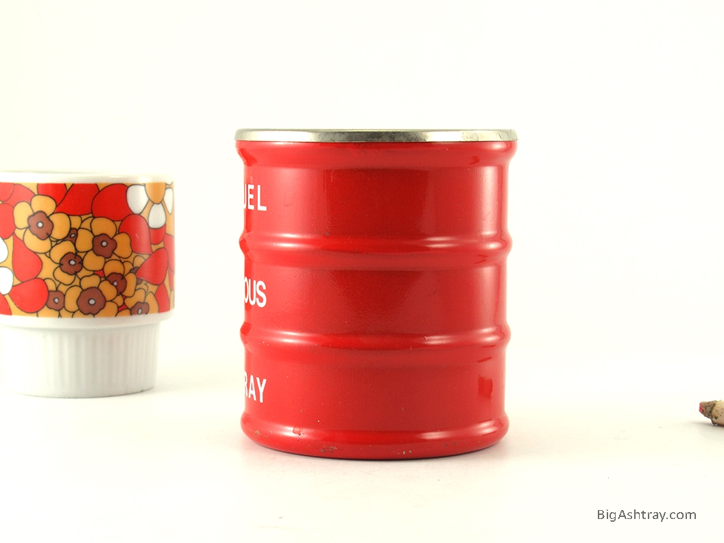 Jet Fuel Dangerous Ashtray Barrel Can Vintage Hong Kong - Image 3