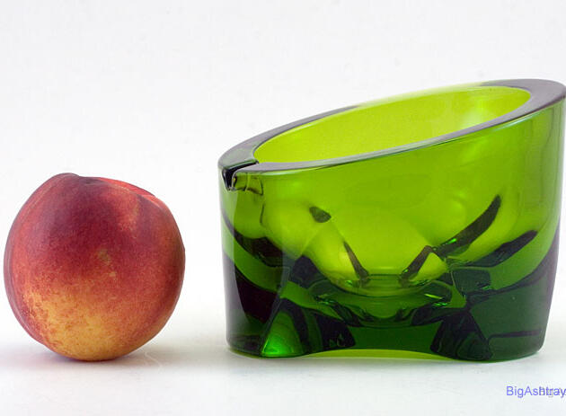 Large Vintage Modernist Ashtray by Viking Art Glass