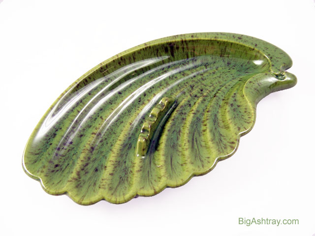 Large Olive Green Flying Wing Ashtray
