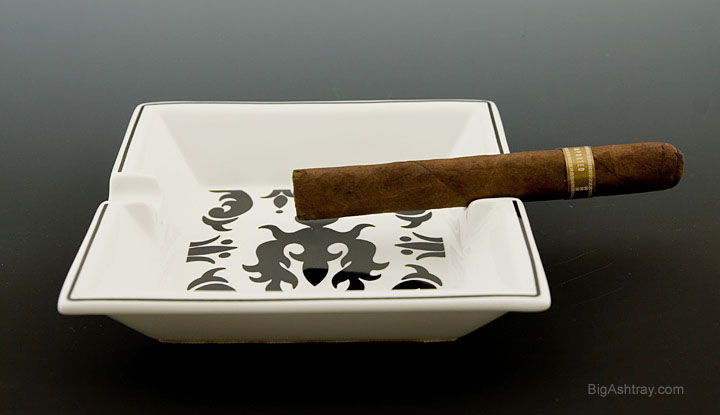 Large Porcelain Cigar Art Ashtray by Sandra Knuyt