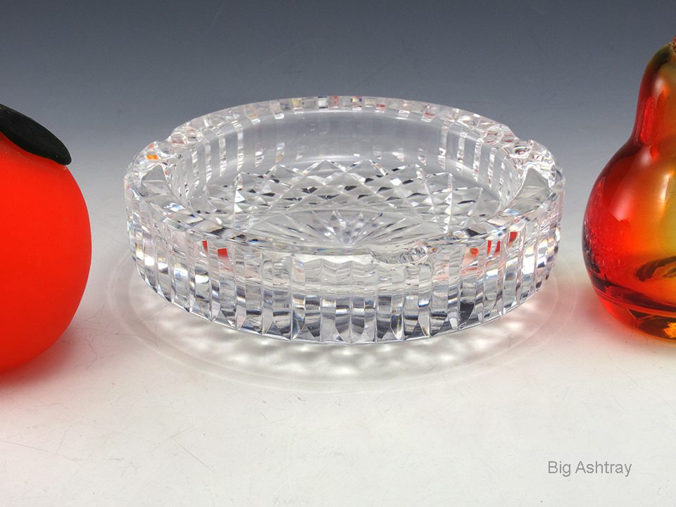 Luxurious High End Cut Crystal Vintage Ashtray - Image 4