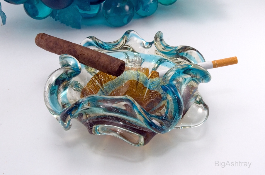 Vintage Beach Decor Murano Art Glass Ash Bowl - Image 6