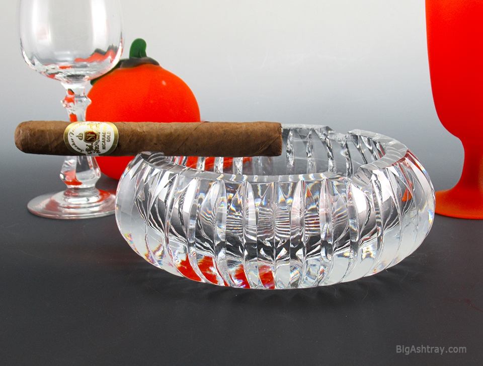 Luxury Quality Crystal Ashtray Large Heavy