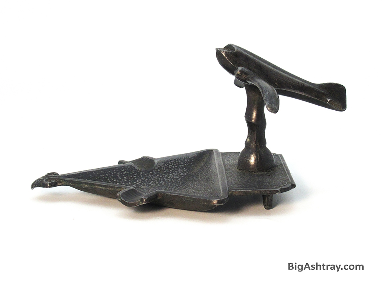 Antique Airplane Heavy Metal Ashtray Odd - Image 5