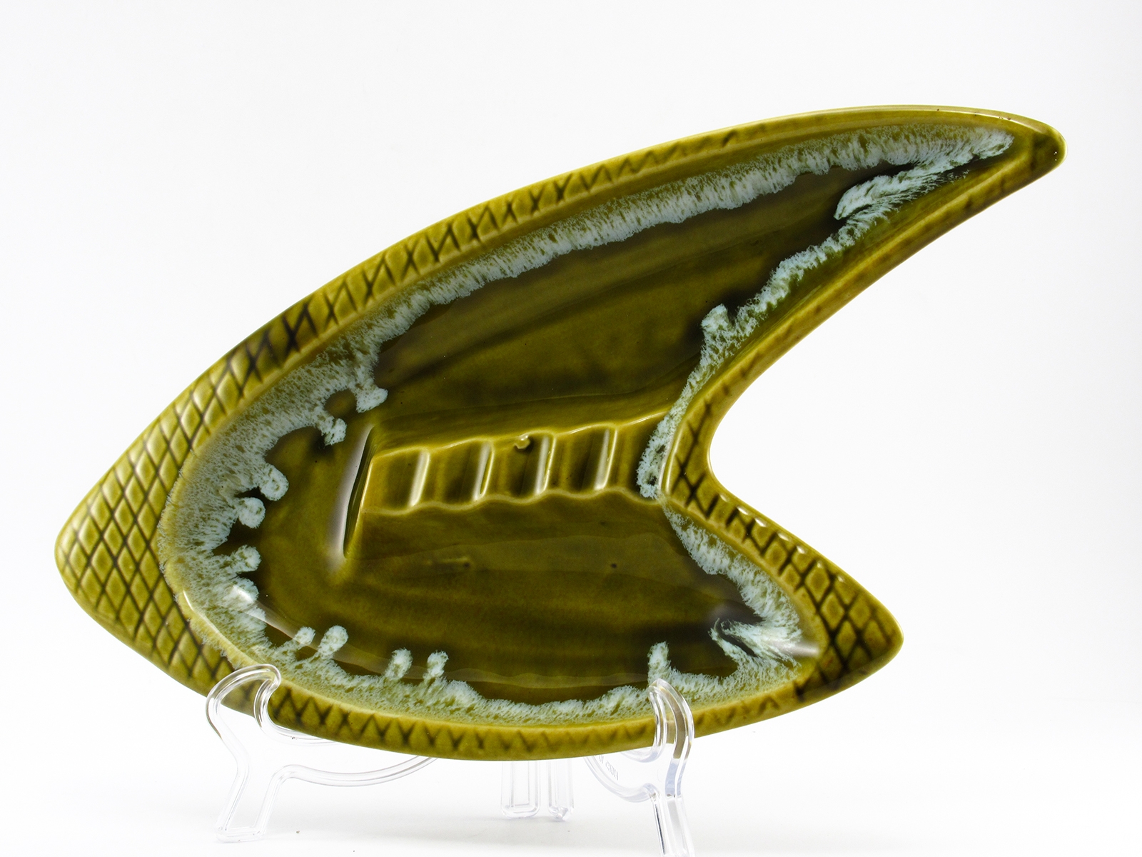 Mid-Century Modern Boomerang Ashtray Made in the U.S.A.