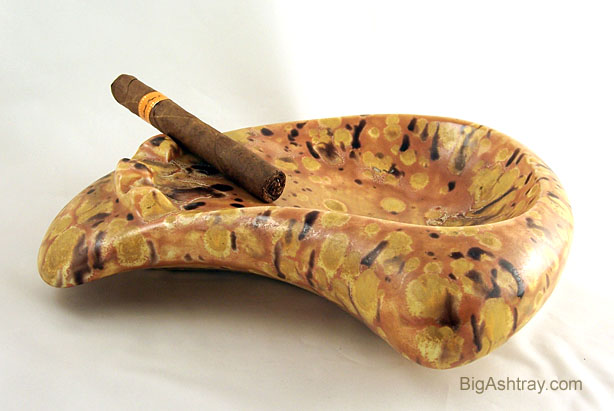 Mid Century Cave Man Decor Ashtray - Image 3