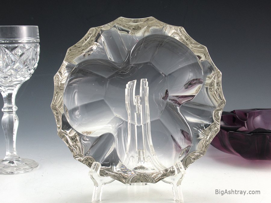 Mid-Century Elegant Crystal Ashtray by Tiffin