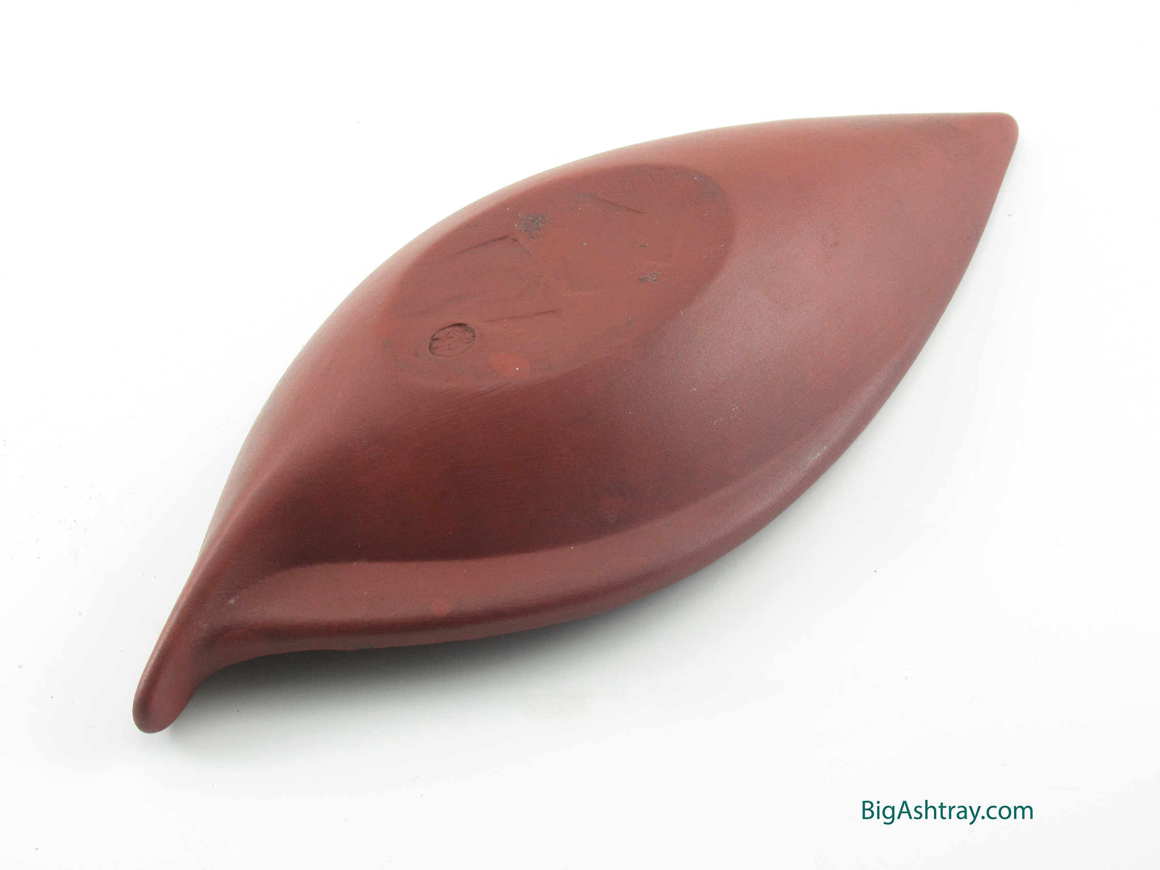 Mid-Century Modern Ashtray Redware and Pearl Hand-Crafted - Image 3
