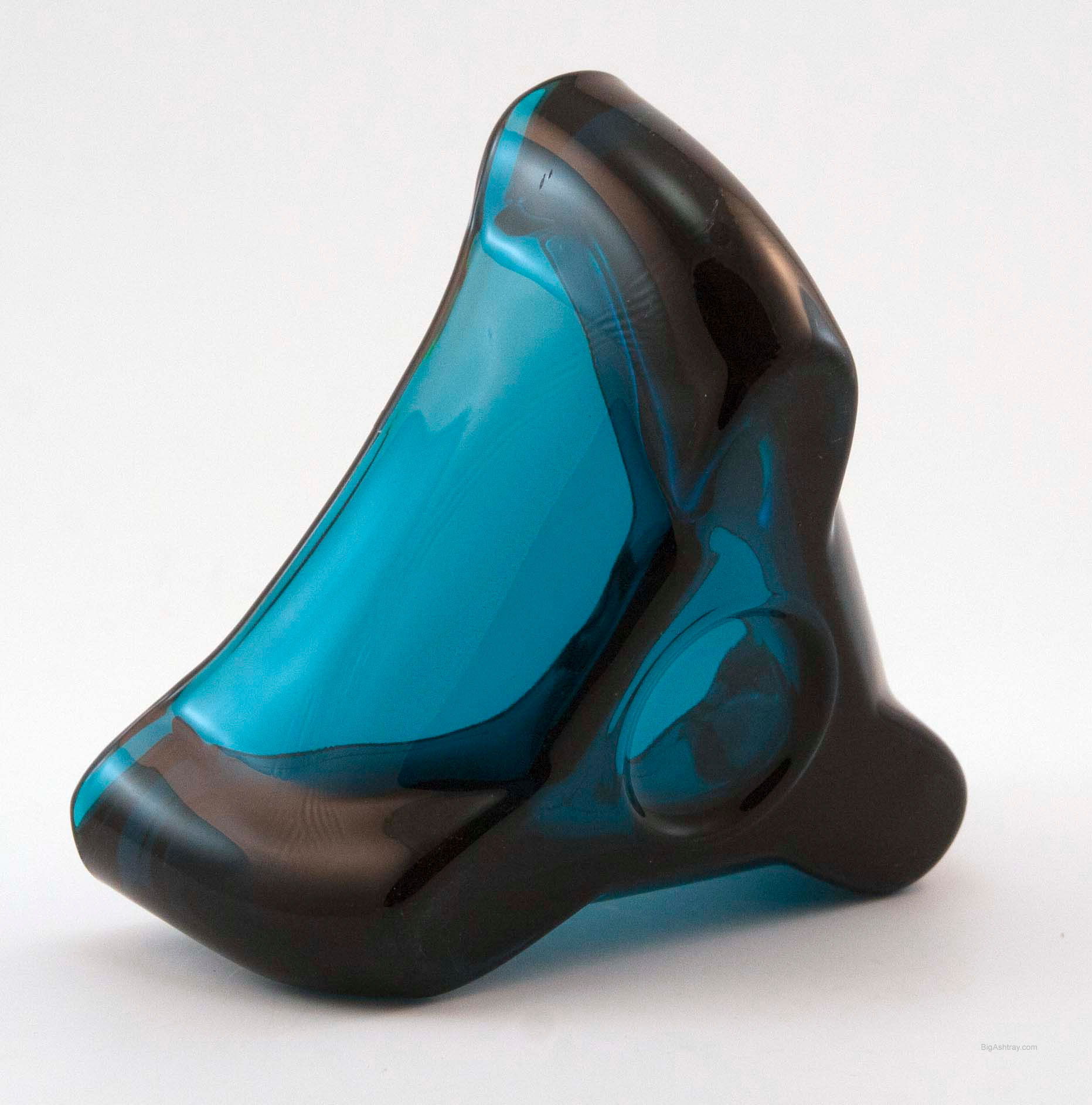 Mid-Century Modern Viking Art Glass Cigar Ashtray - Image 5