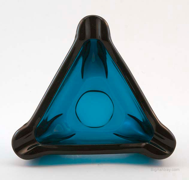 Mid-Century Modern Viking Art Glass Cigar Ashtray - Image 3