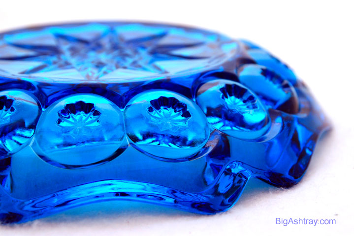 Moon and Star Deep Sapphire Blue Cigar Ashtray - Image 2