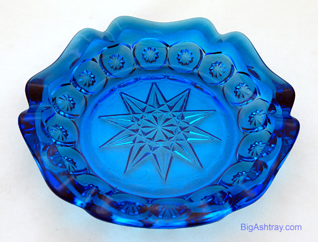 Moon and Star Deep Sapphire Blue Cigar Ashtray