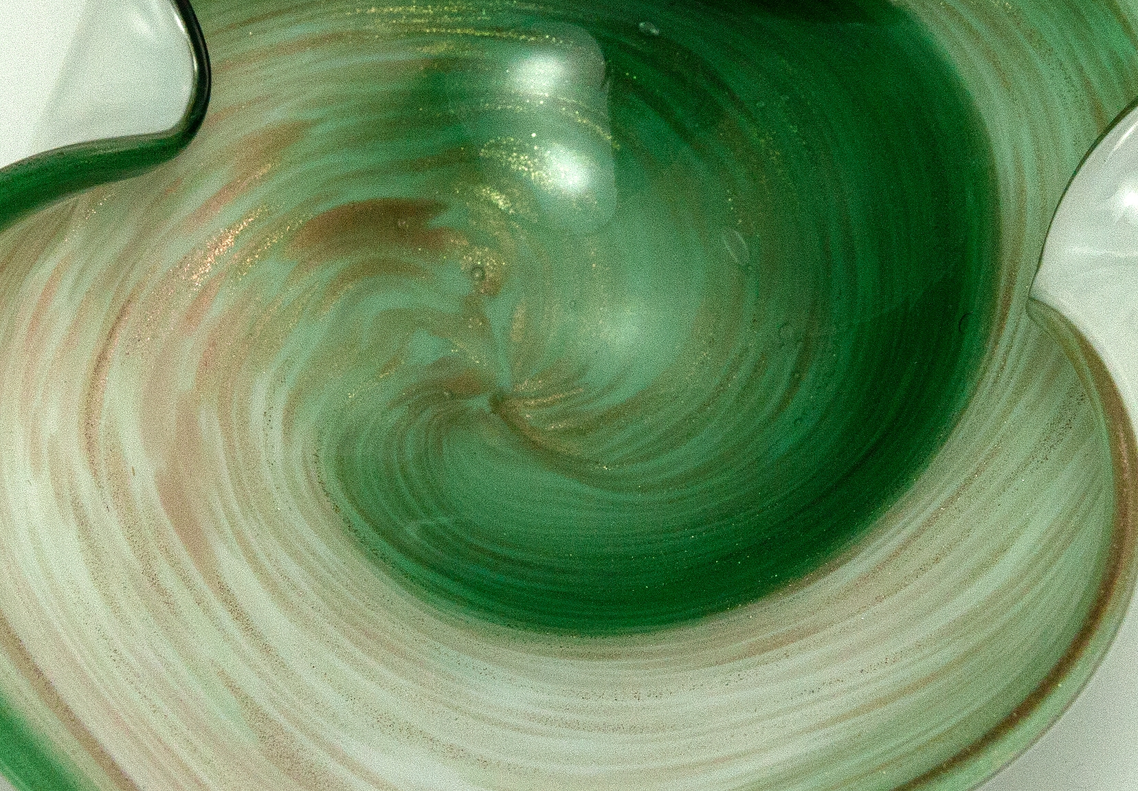 Murano Art Glass Ashtray with Copper Aventurine - Image 2
